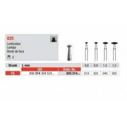 825-025-FG Fresa diamantada grano medio forma lenteja