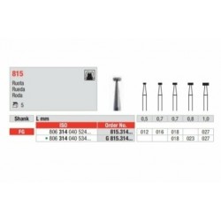 815-027-FG Fresa diamantada grano medio rueda pequeña