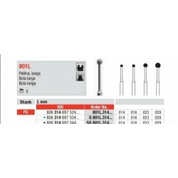 801L-029-FG fresa bola diamantada grano medio larga