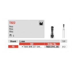 T822-Fresa diamante turbo forma de pera