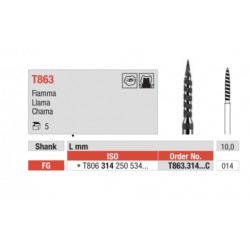 TC863-FG Fresa diamante turbo en forma de llama